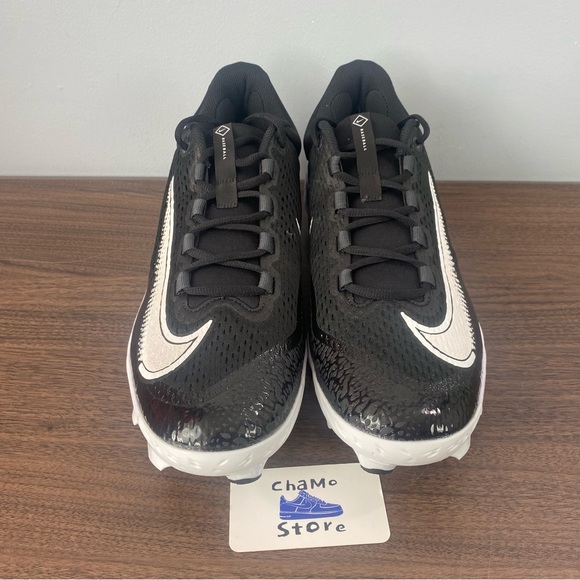 Nike Alpha Huarache Elite 4 Low MCS Baseball Plastic Cleats Black Men’s Sz 15 - Picture 2 of 8